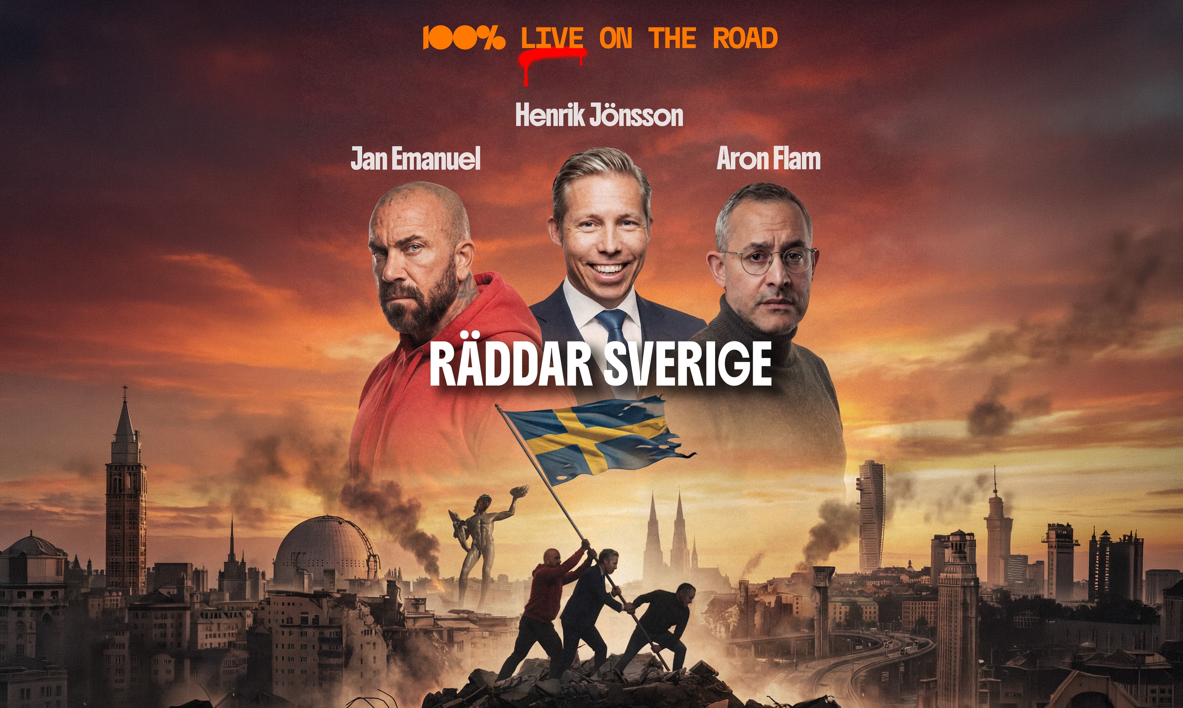 100% Live on the Road – Räddar Sverige